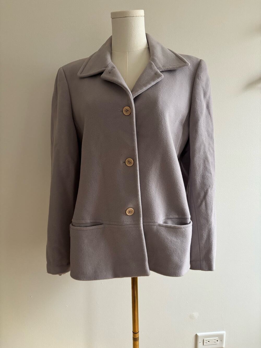 Casual Corner Womens Lavender Wool Blend
Blazer Jacket Size L